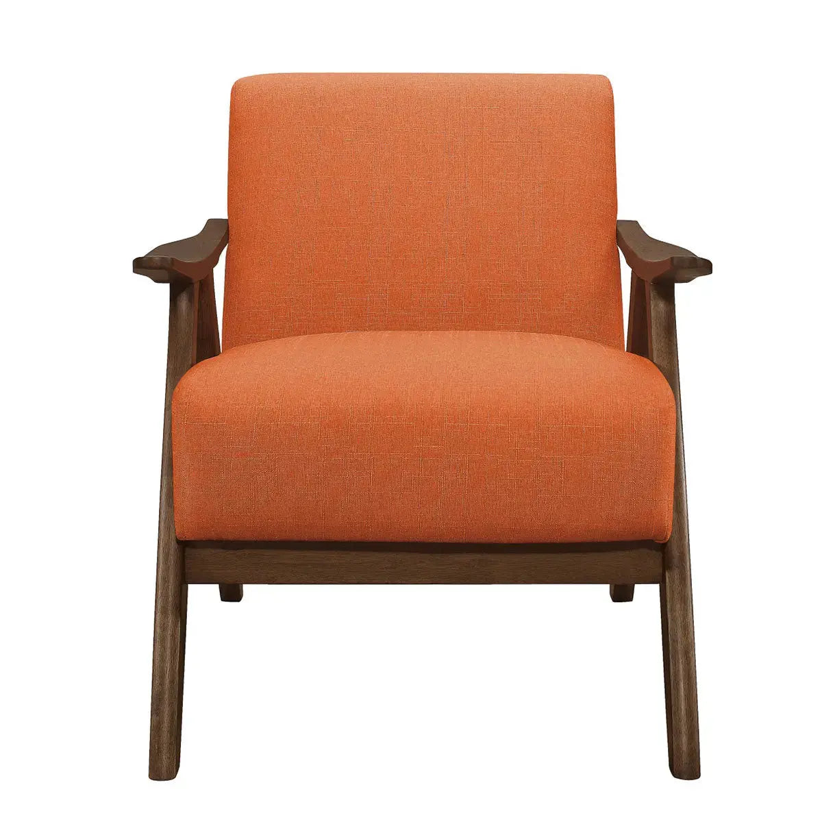 Damala Collection 1138 Orange Sofa Set - Modern Living Room Furniture for Home & Office Decor