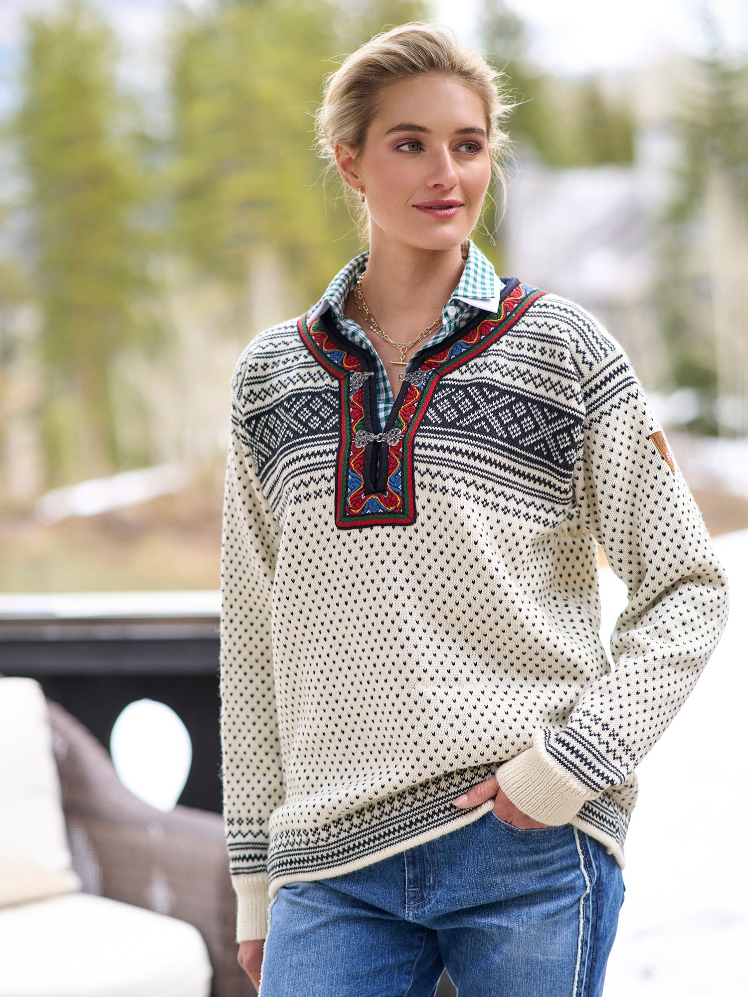 Premium Setesdale Wool Sweater for Men & Women - Soft Warm Winter Knit Pullover - Perfect for Cold Weather, Outdoor Activities & Cozy Home Wear