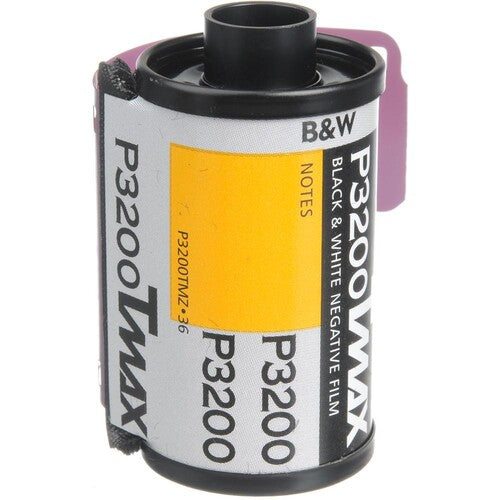 Kodak Professional T-Max P3200 Black & White 35mm Film Roll - 36 Exposures | High-Speed ISO 3200 B&W Negative Film for Low Light Photography, Street Shooting & Night Scenes