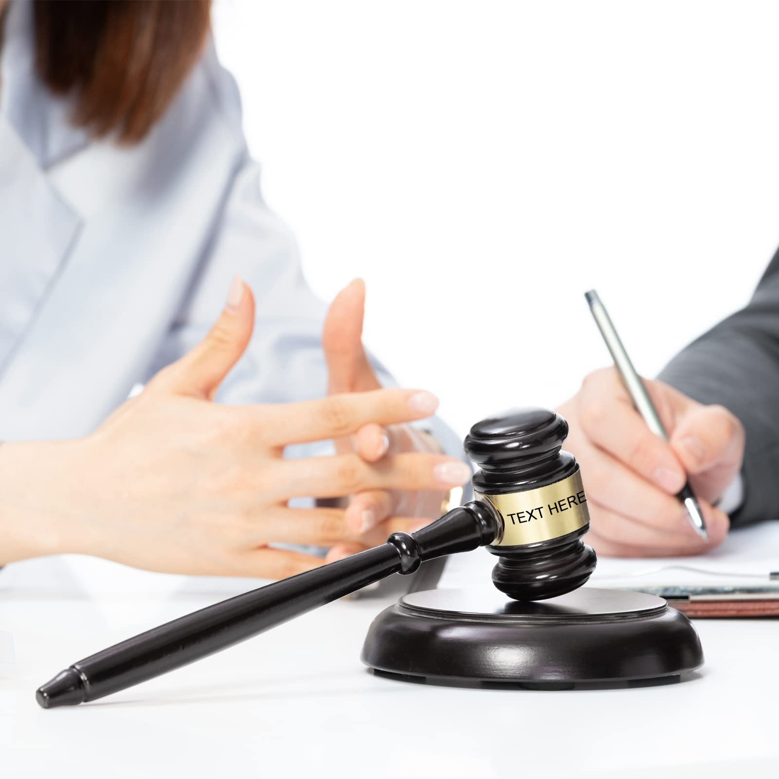 Custom Wooden Gavel & Sound Block Set for Lawyers, Judges & Auctions - Courtroom & Ceremonial Use