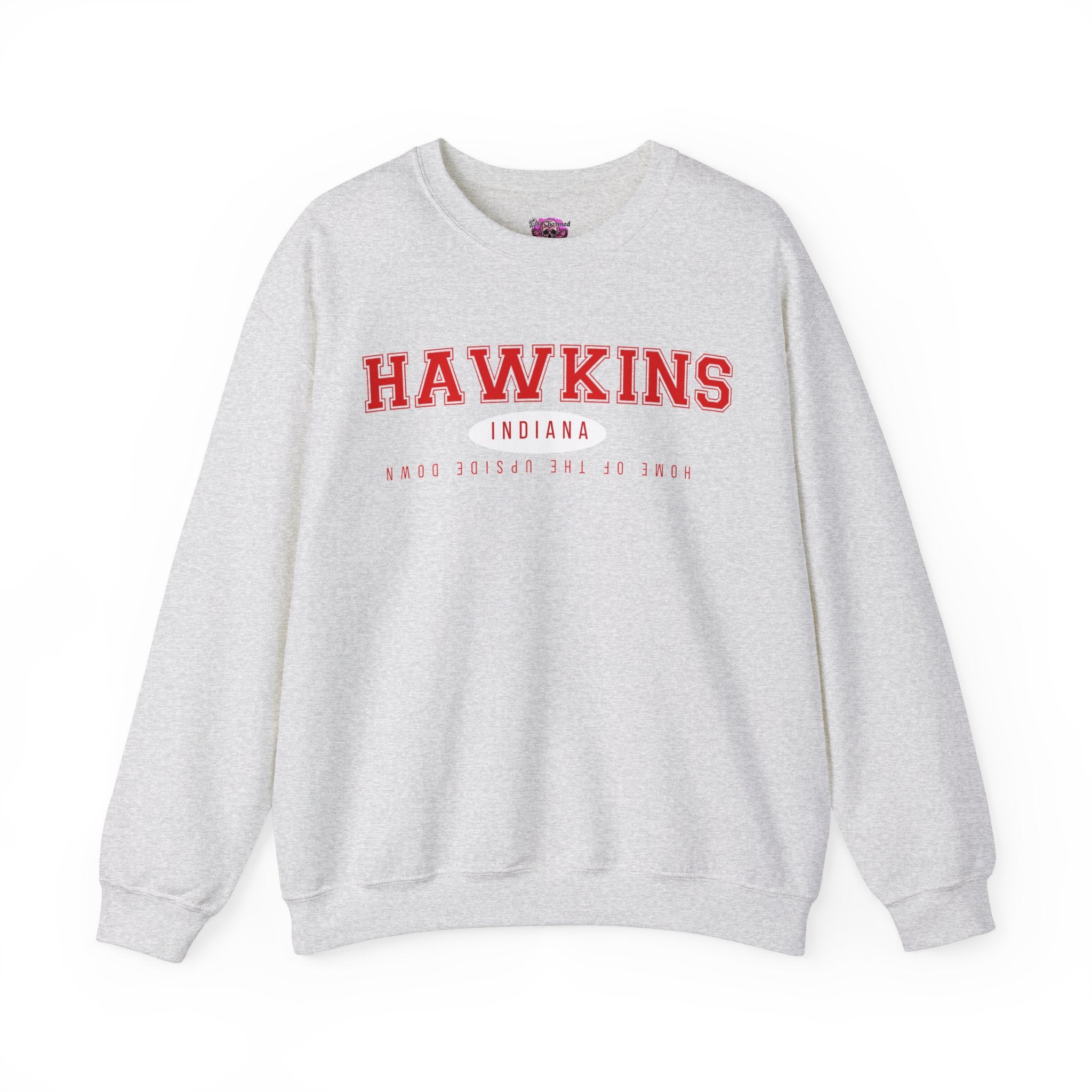 Hawkins Crewneck Sweatshirt for Men & Women | Soft Cotton Pullover | Casual & Comfortable | Perfect for Everyday Wear, Outdoors & Lounge