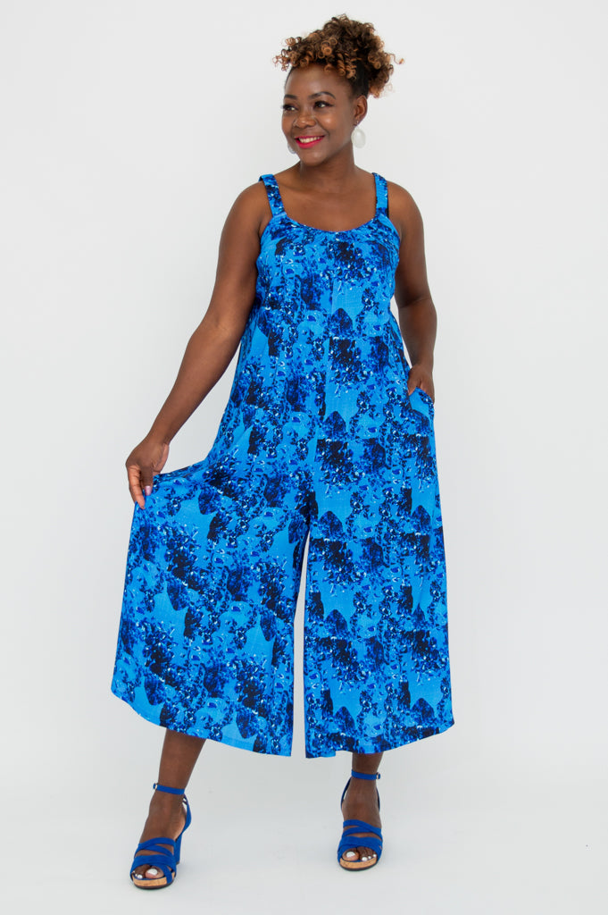 Joanna Jumpsuit - Women's Linen Bamboo Romper with Canopy Design | Perfect for Summer Outings, Beach Vacations & Casual Wear