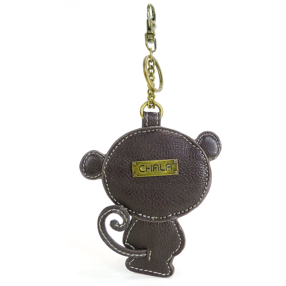 Chala Monkey Coin Purse & Keychain Holder - Stylish and Compact Wallet for Coins, Keys, and Small Essentials - Perfect for Travel, Shopping, and Everyday Use