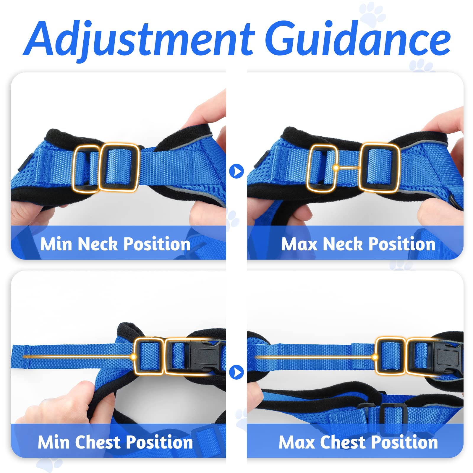 Rabbitgoo Escape Proof Cat Harness and Leash Set - Adjustable Soft Vest for Walking, Breathable Reflective Jacket with Easy Control (Navy Blue, XS) - Perfect for Outdoor Adventures & Vet Visits