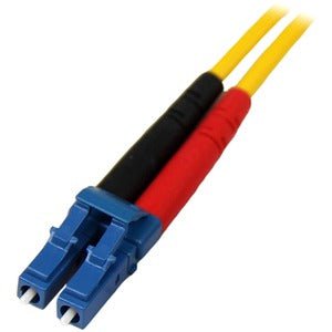 7M LC to LC OS1 Single Mode Duplex Fiber Patch Cable - 9/125 Yellow LSZH Fiber Optic Cord for Data Centers & Telecom Networks