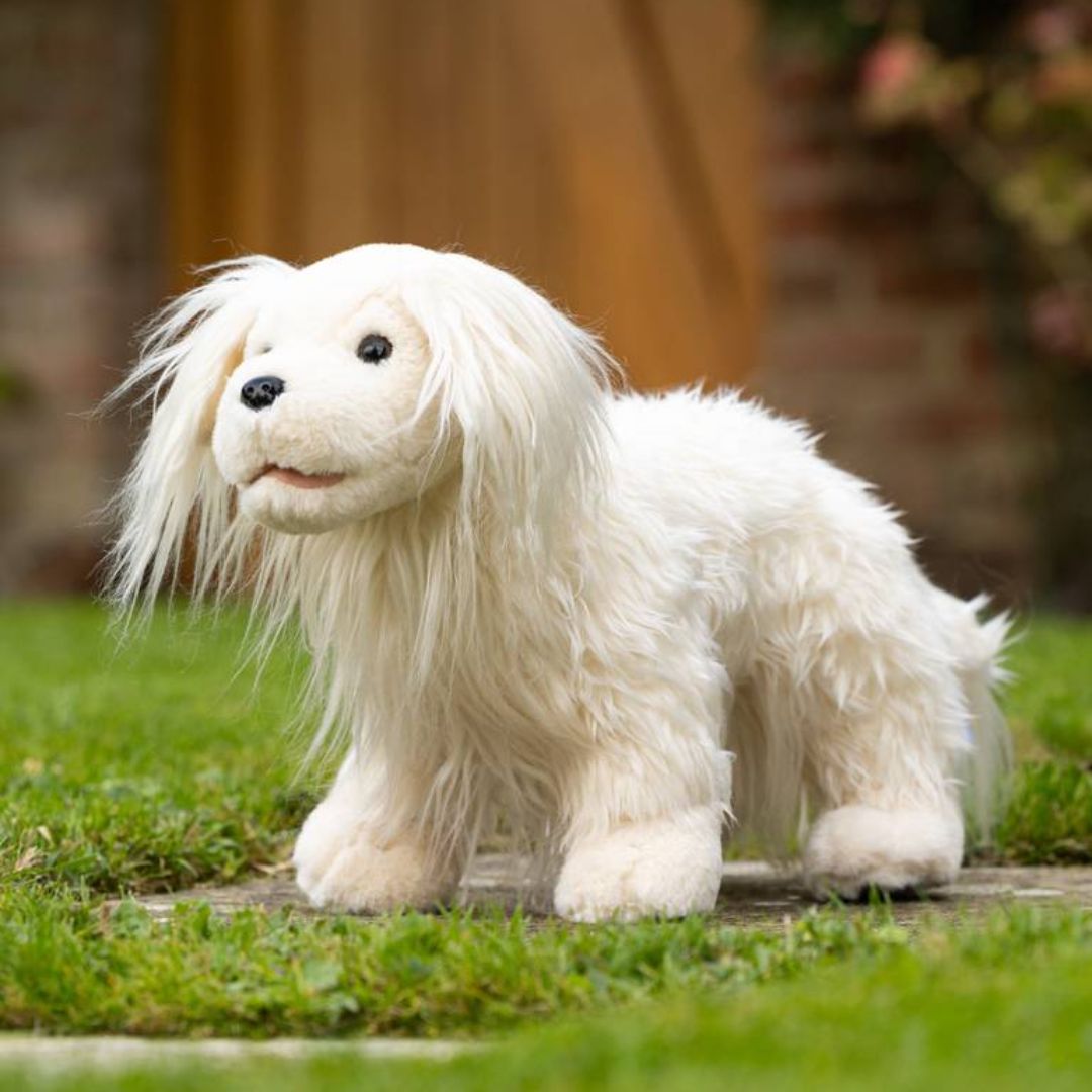LeMieux Toy Puppy Luna - Soft Plush Dog Toy for Kids, Interactive Puppy Stuffed Animal for Cuddling & Playtime - Perfect for Birthday Gifts & Nursery Decor