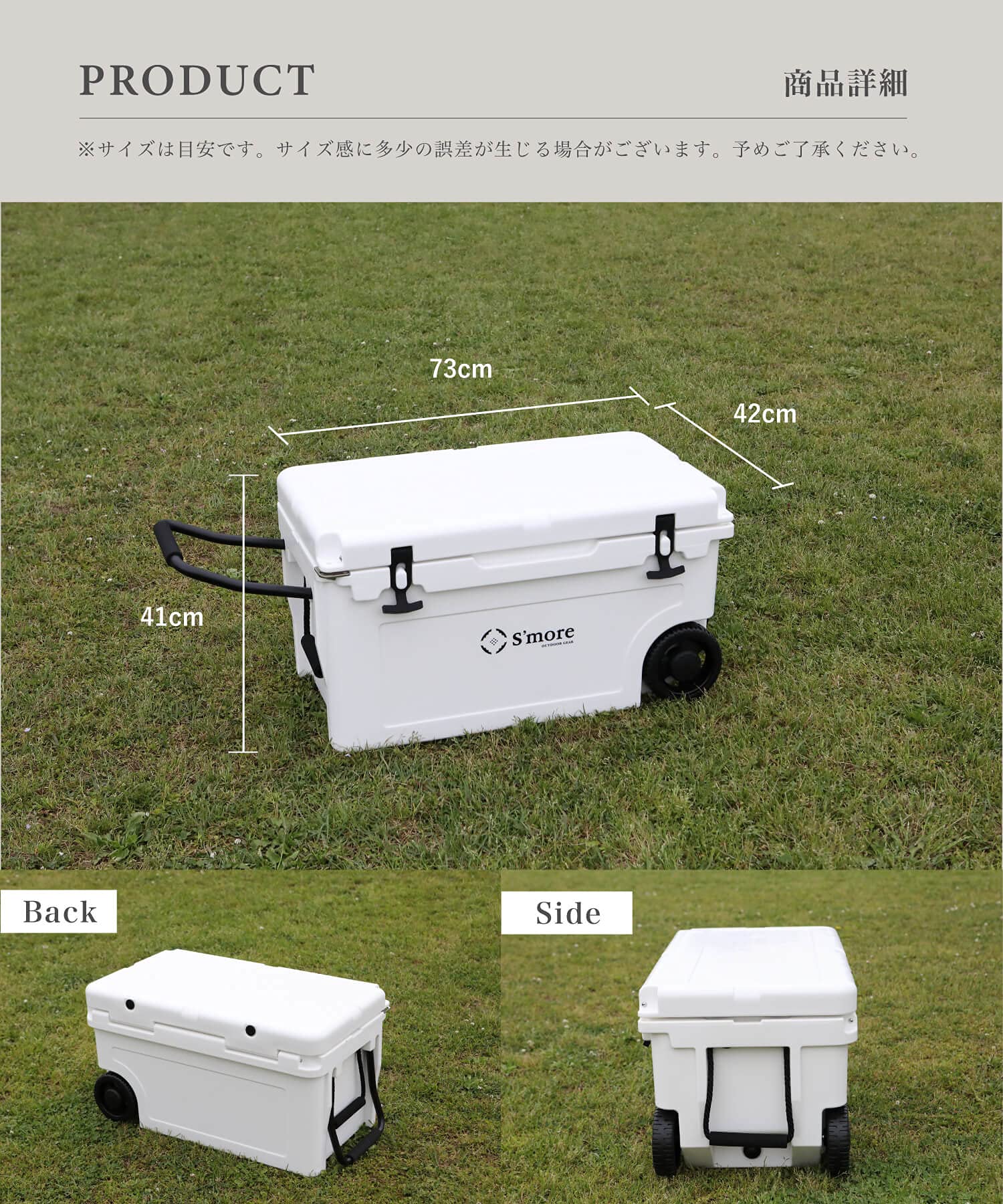 Becool 55QT Rolling Cooler Box - 16.5 Gallon (52L) Heavy-Duty Hard Cooler with Wheels for Camping, Fishing & Outdoor Adventures | Superior Ice Retention | Portable Cooler for Picnics, Tailgating & Beach Trips