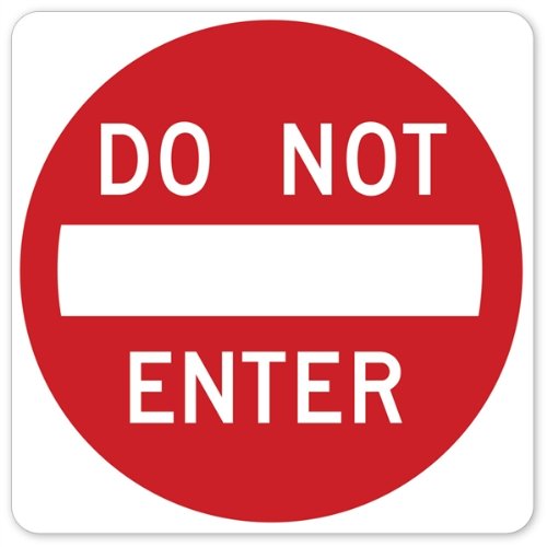 Do Not Enter Peel & Stick Wall Decal - 24x24 Inch Removable Traffic Sign Sticker for Home, Office & Classroom Decor - Perfect for Doors, Walls & Windows