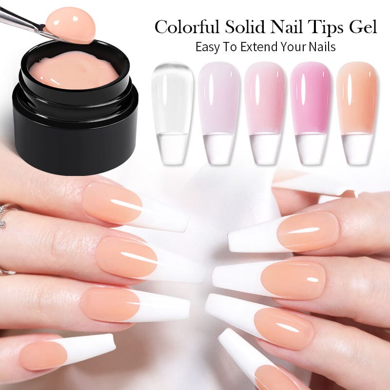 Born Pretty SN01 Solid Nail Tips Gel - Professional False Nails for Manicures & Nail Art | Perfect for Salons, DIY Home Nail Care & Special Occasions