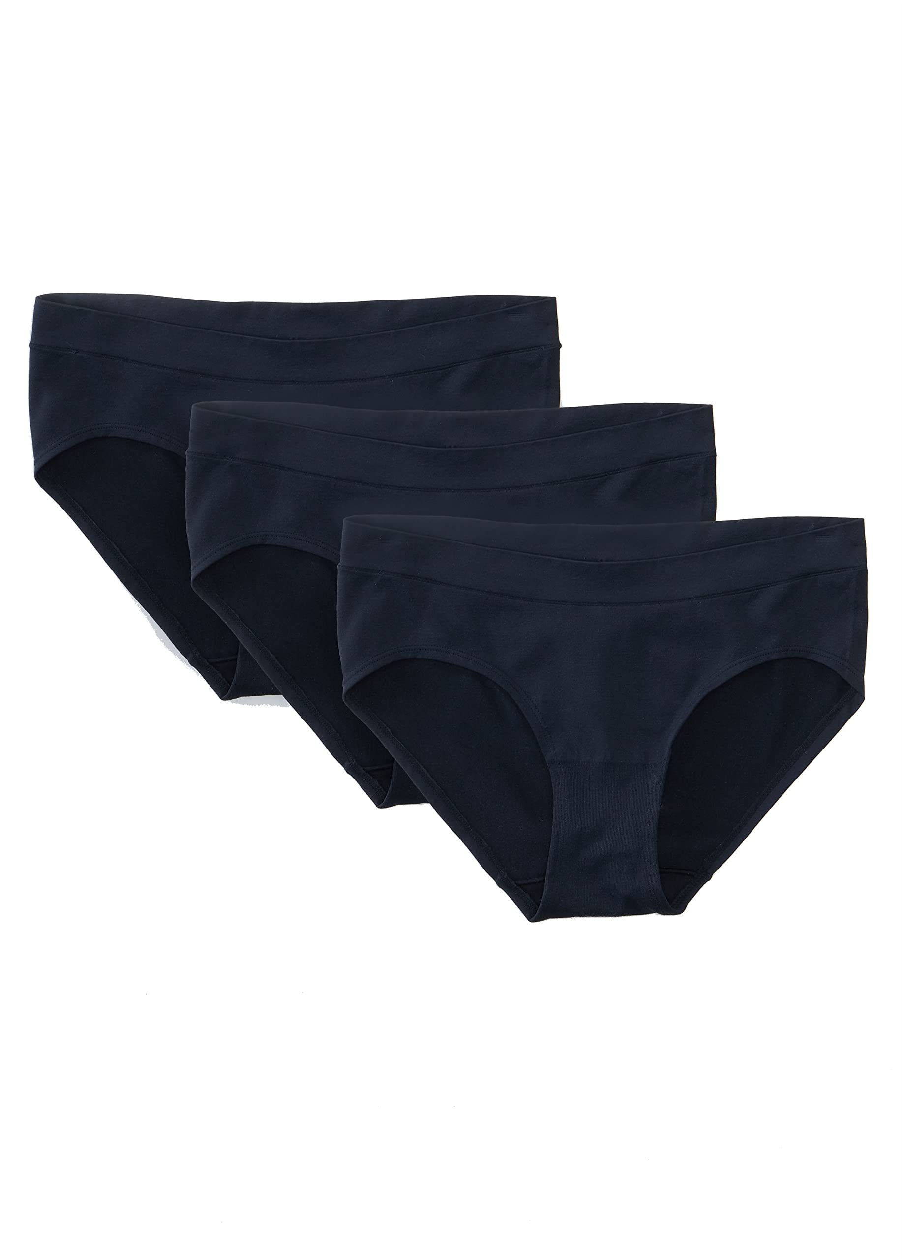 Ingrid & Isabel Basics Seamless Maternity Underwear 3-Pack - Soft Under Belly Fit for Pregnancy Comfort - Perfect for Everyday Wear, Work & Sleep