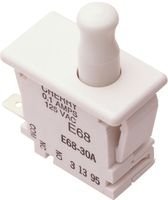CHERRY 0E6830A0 SPDT Pushbutton Switch, 100mA 125V, 10-Pack - Perfect for Industrial Control Panels, Home Automation & DIY Electronics Projects