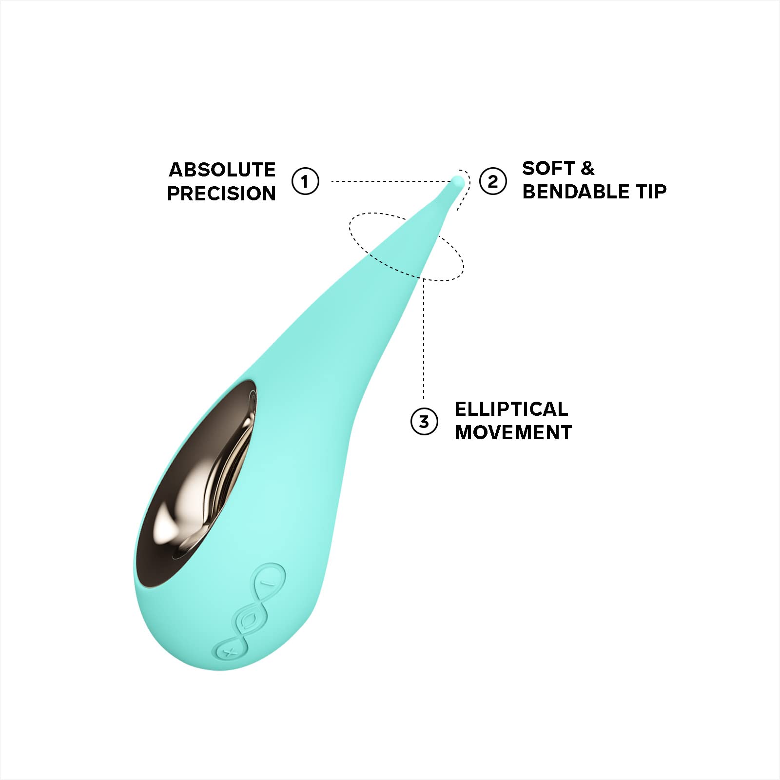 LELO DOT Clitoral Stimulator with Elliptical Motion & 8 Vibration Modes - Rechargeable Waterproof G-Spot Vibrator for Women - Perfect for Solo Play, Couples Intimacy & Underwater Pleasure