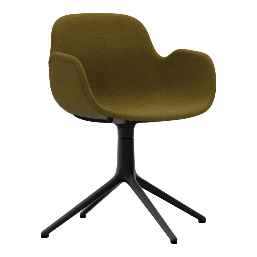 Modern Form Armchair with 4L Swivel Base and Premium Upholstery - Perfect for Living Room, Office or Reading Nook
