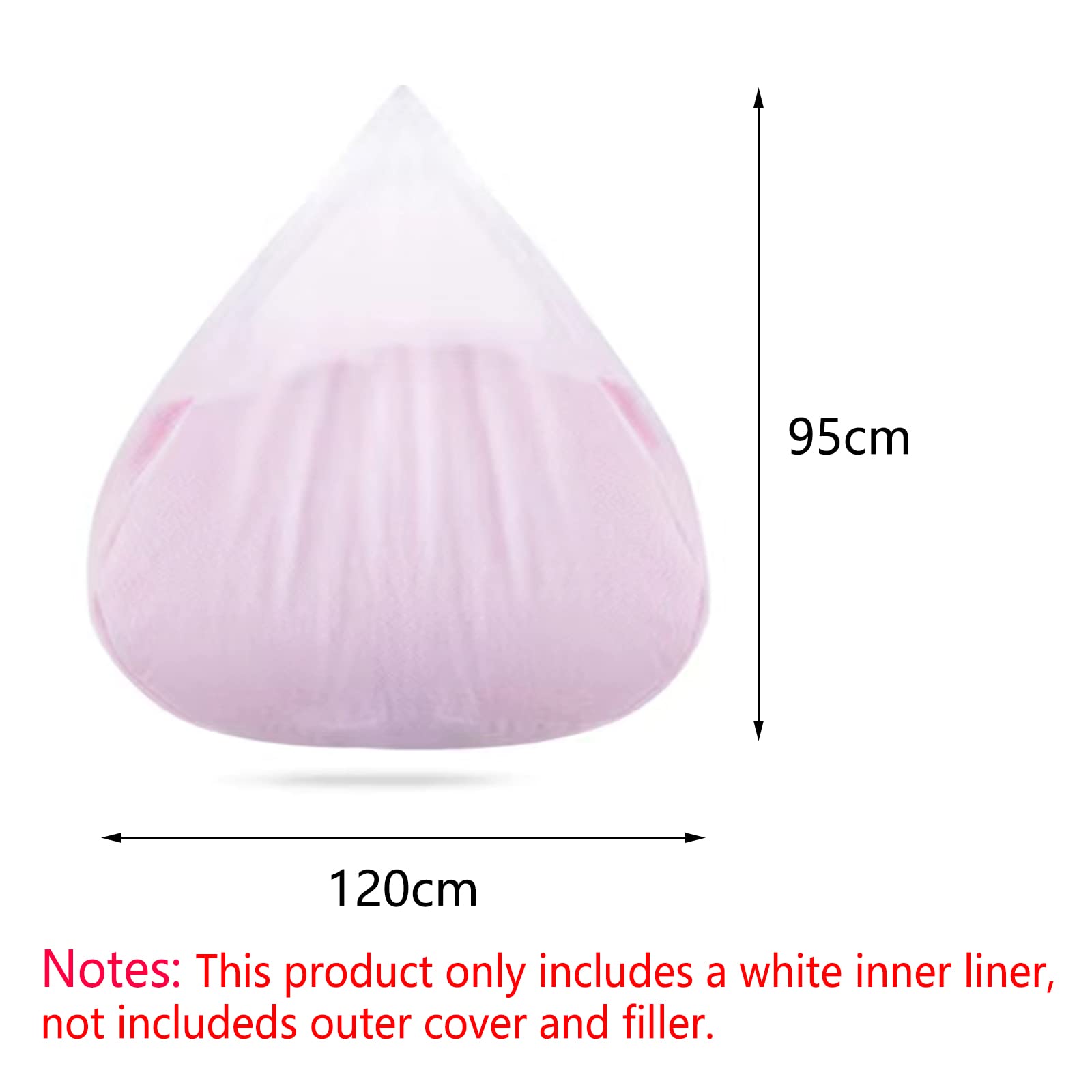 Premium Bean Bag Chair Inner Liner - 95x120cm Replacement Stocking Net for Polystyrene Beads Filling | Perfect for Bean Bag Chair Covers | Ideal for Home, Dorm, Kids Room & Lounge Decor
