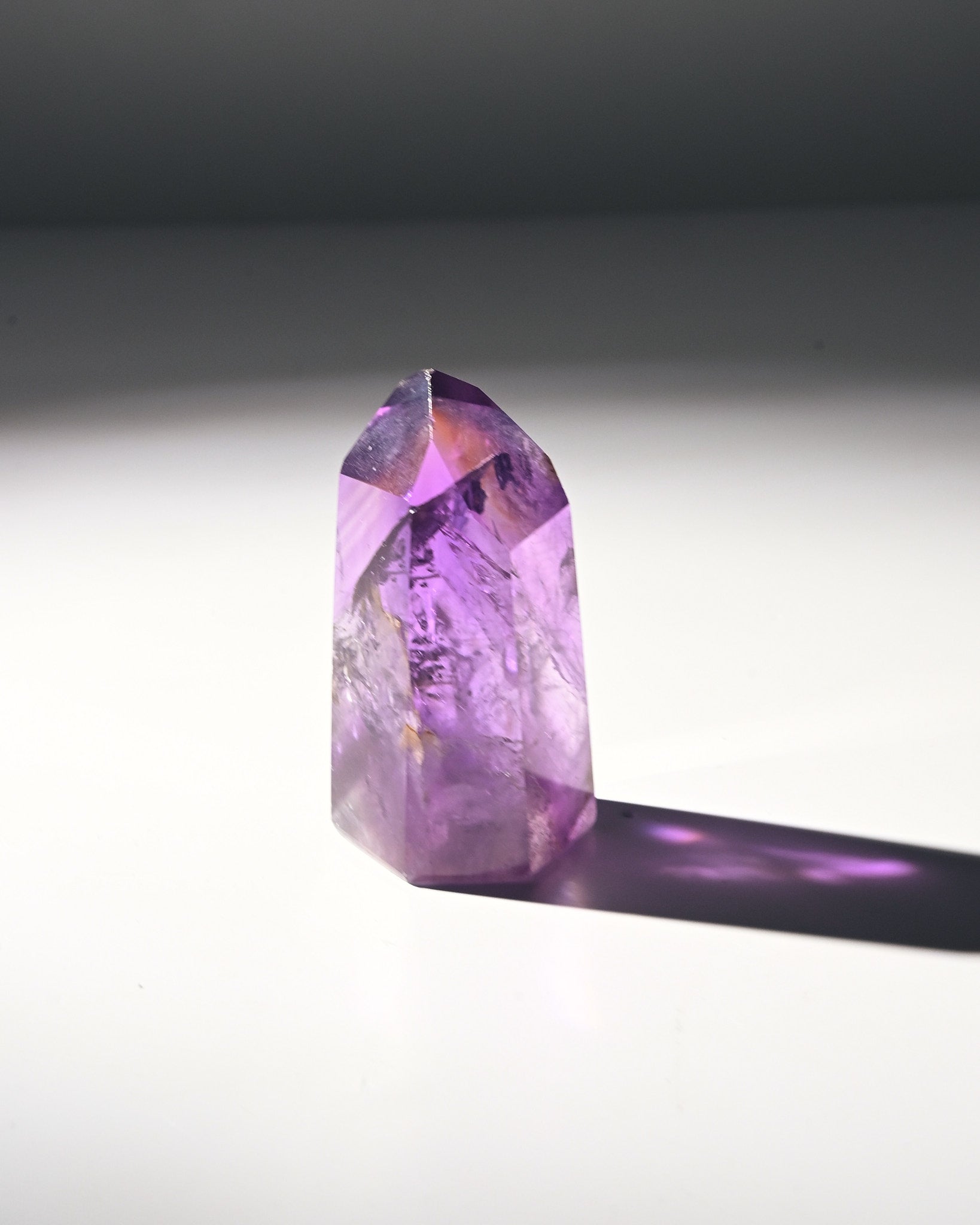 2.5 Inch Amethyst Phantom Tower Crystal - Healing Stone for Meditation, Reiki, Chakra Balancing & Home Decor