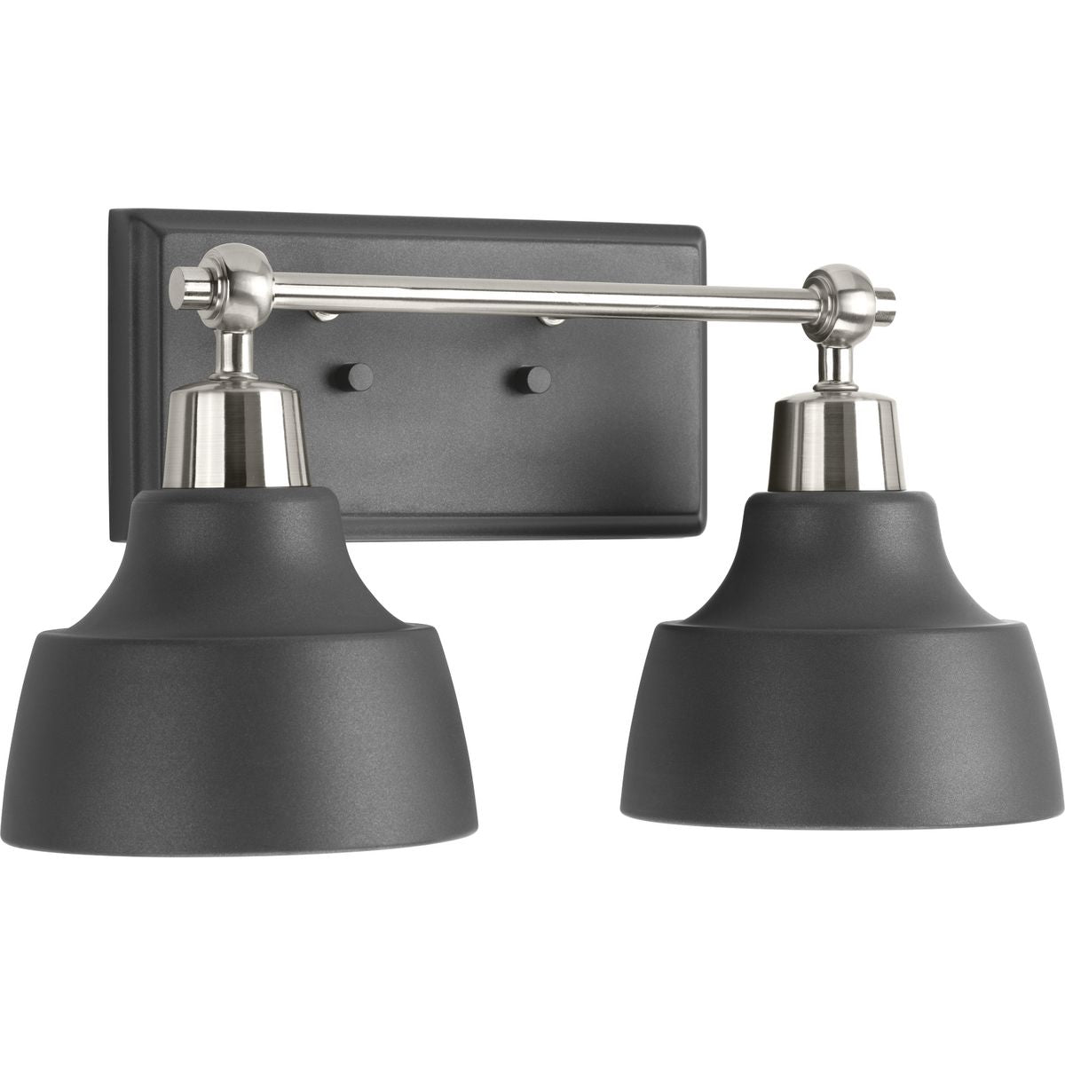 Bramlett Collection Two-Light Metal Shade Bathroom Vanity Light - Modern Bathroom Lighting Fixture for Vanity Mirror Makeup Area