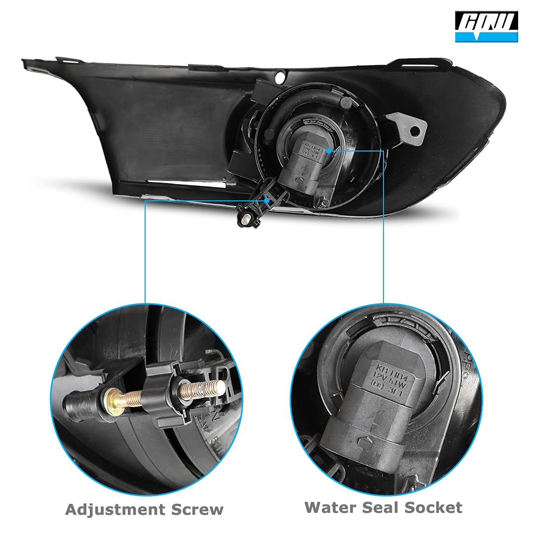 CPW Fog Lights Kit for 2011-2014 Volkswagen Jetta Sedan - LED Driving Lights with Switch & Wiring Harness | Enhanced Visibility for Night Driving & Bad Weather Conditions