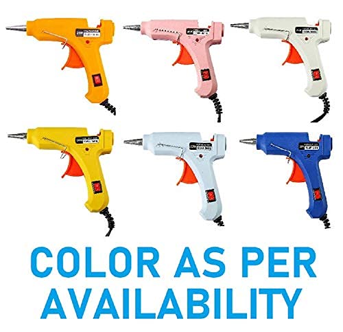 FEDUS 100W High Temperature Glue Gun with 10 Glue Sticks - Heavy Duty Crafting Tool for Jewelry, Wood, Fabric, DIY Projects - Professional Hot Glue Gun with Stand & On/Off Switch - Perfect for Home Crafts, School Projects & DIY Repairs (Multicolor)
