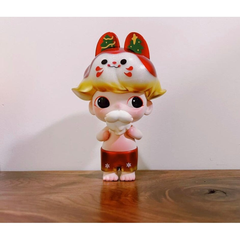 DIMOO Inuhariko Santa Costume Ver. Limited Edition Collectible Figure - Perfect for Christmas Decorations, Gift Giving & Anime Figure Collections