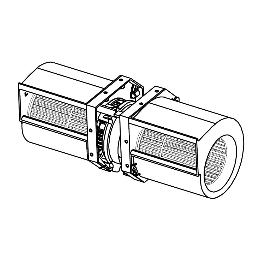 Whirlpool W10892388 Genuine OEM Microwave Vent Fan Motor Assembly - Replacement Part for Whirlpool Microwaves - Perfect for Kitchen Ventilation & Appliance Repair