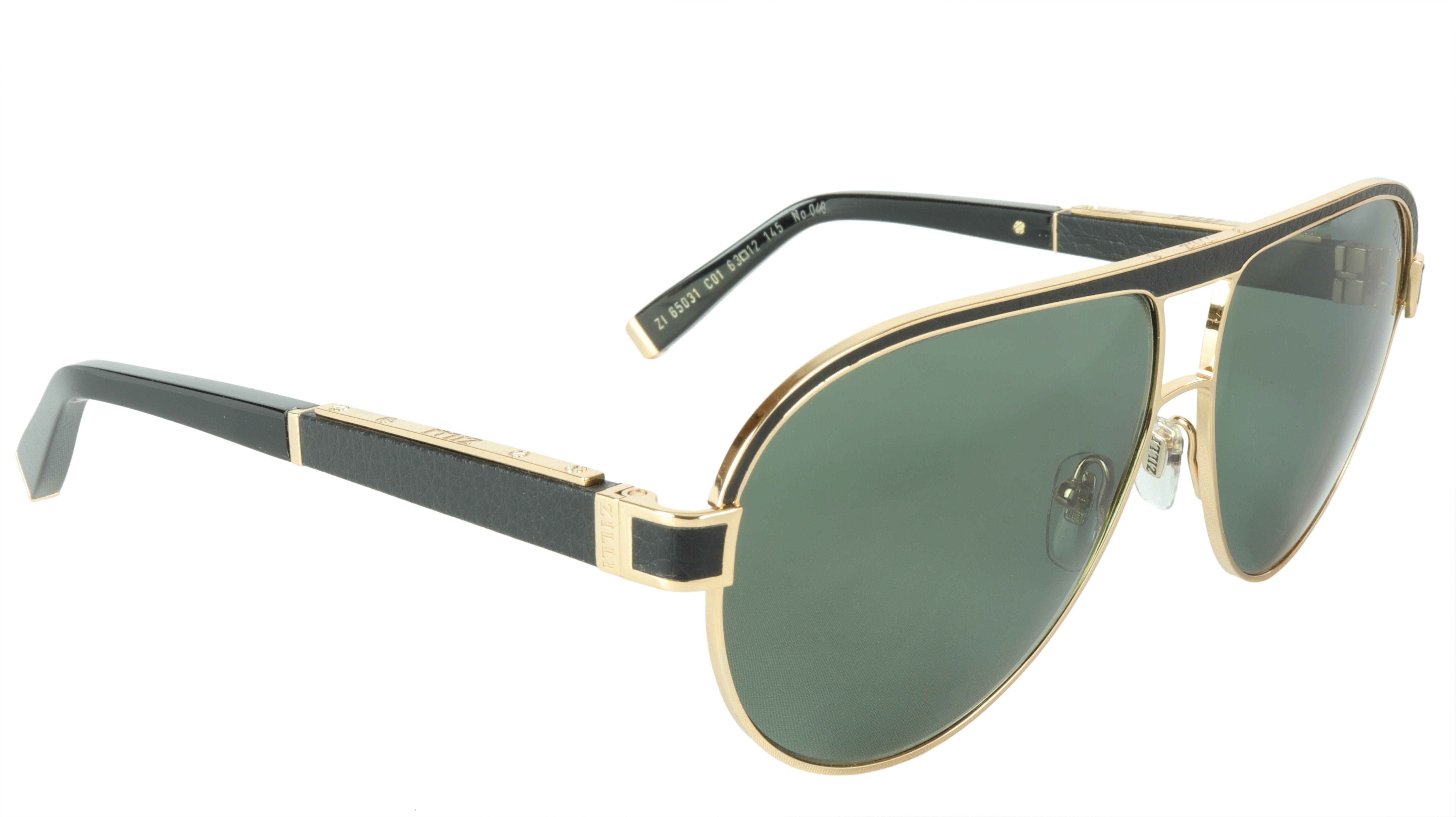 ZILLI Titanium Acetate Polarized Sunglasses - Handmade in France - Model ZI 65031 C01 - Luxury UV Protection for Driving, Travel & Fashion
