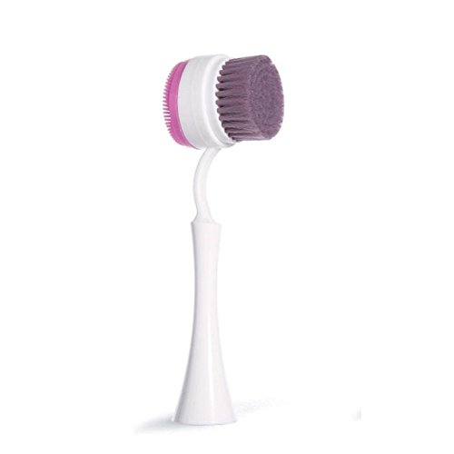 Double Sided Silicone Facial Cleansing Brush - Deep Pore Cleaner for Blackhead Removal & Skin Massage | Exfoliating Face Scrubber for Acne Prone Skin | Perfect for Daily Skincare Routine & Spa Treatments