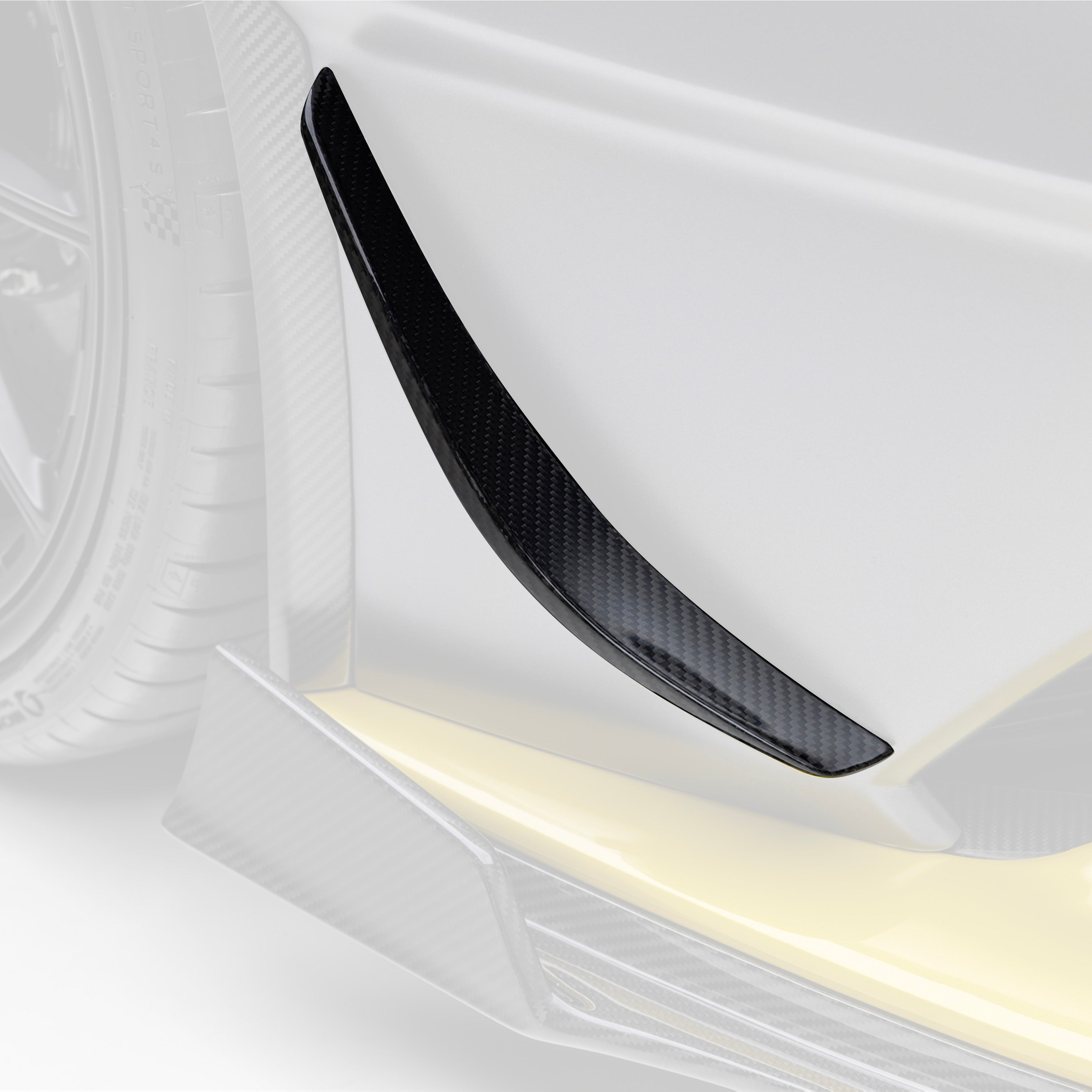 Huracan STO Carbon Fiber Aero Canards - High-Performance Aerodynamic Upgrade for Lamborghini Huracan STO - Perfect for Racing & Track Days