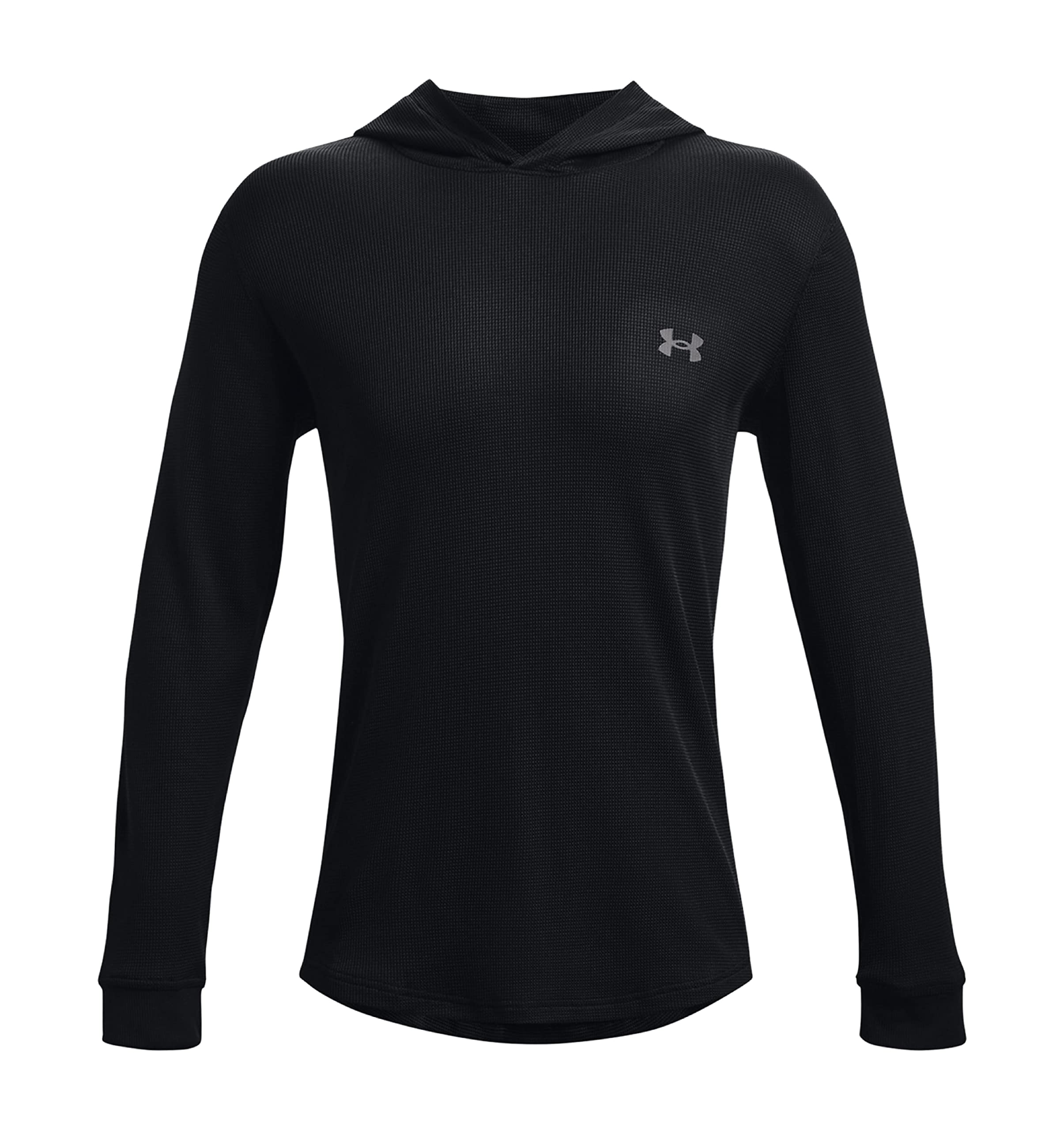 Under Armour Men's Waffle Athletic Hoodie Shirt - Lightweight Performance Pullover for Running, Gym & Training - Moisture-Wicking & Breathable Workout Top for Men