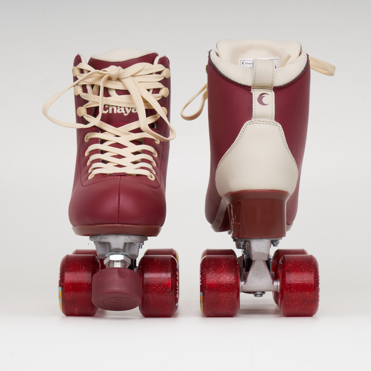 Chaya Cozy Wine Roller Skates for Women - Comfortable Outdoor & Indoor Skates for Fitness, Recreation & Roller Derby - Perfect for Beginners & Advanced Skaters