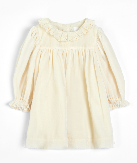 CERA UNA VOLTA LILI DRESS for Baby Girls 18-24 Months | Italian Luxury Cotton Dress | Perfect for Special Occasions, Photoshoots & Birthday Parties
