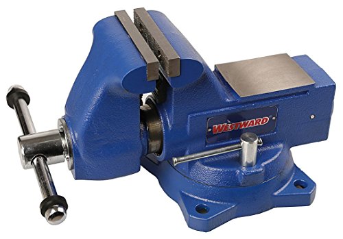Westward 10D691 Swivel Combo Pipe and Bench Vise - 4-1/2 Inch Jaw Width for Metalworking, Woodworking & DIY Projects in Garage or Workshop