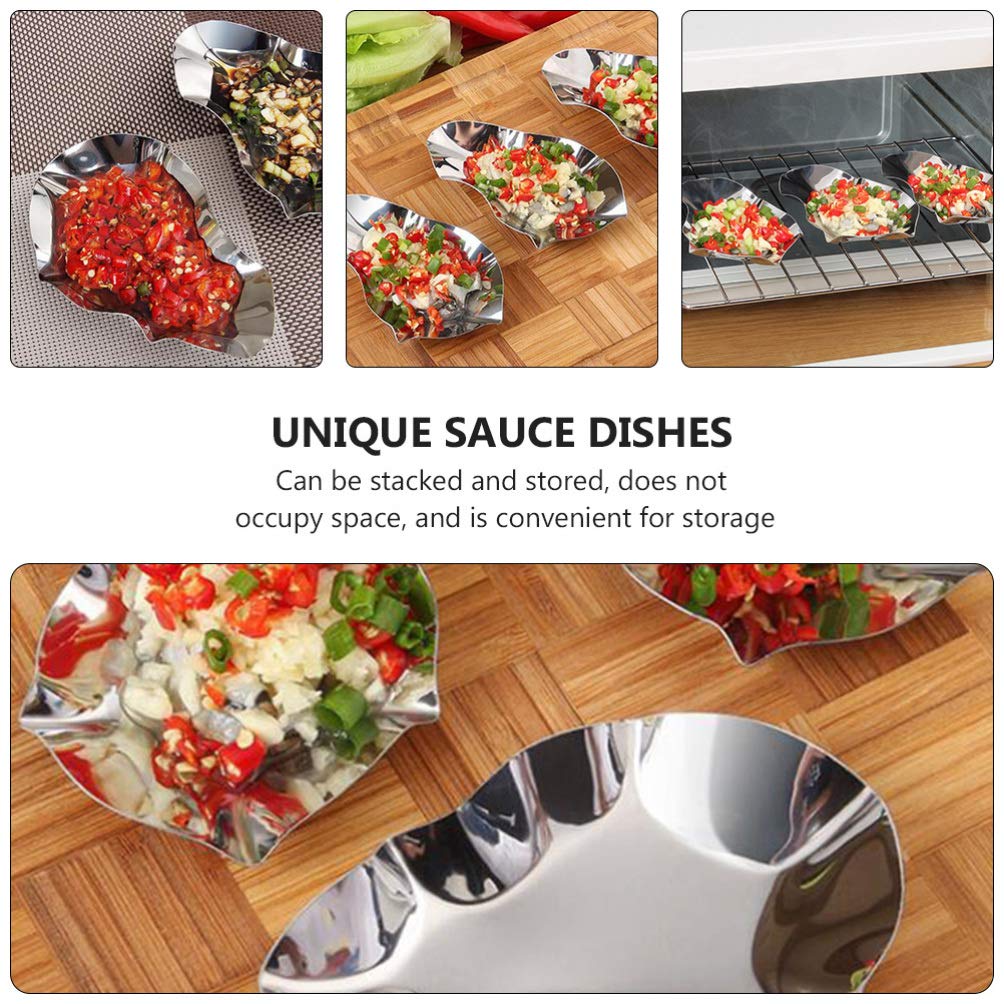 Premium 2-Piece Stainless Steel Oyster Serving Trays - Elegant Dipping Bowls for Oysters, Seafood & Sushi - Perfect for Baking, Grilling & Entertaining at Home or Restaurants