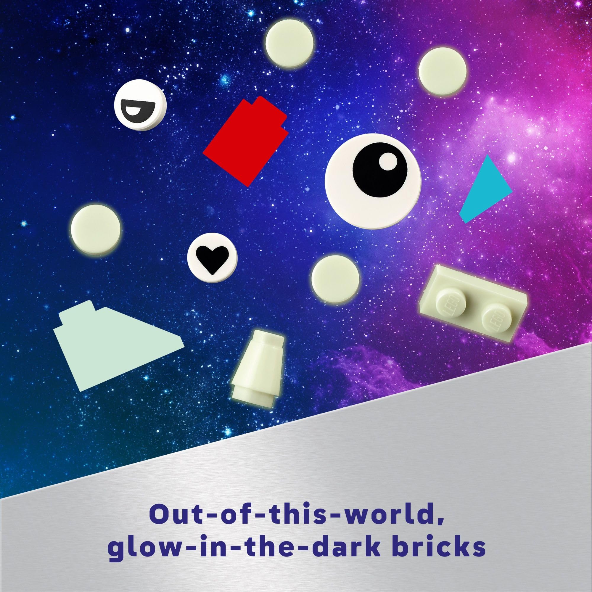 LEGO Classic Creative Space Planets Building Toy Set for Kids Ages 5+ | 11037 Pieces with Alien, Rocket Ship & Glow-in-The-Dark Bricks | STEM Educational Gift for Boys & Girls | Perfect for Birthday Presents & Space-Themed Playtime
