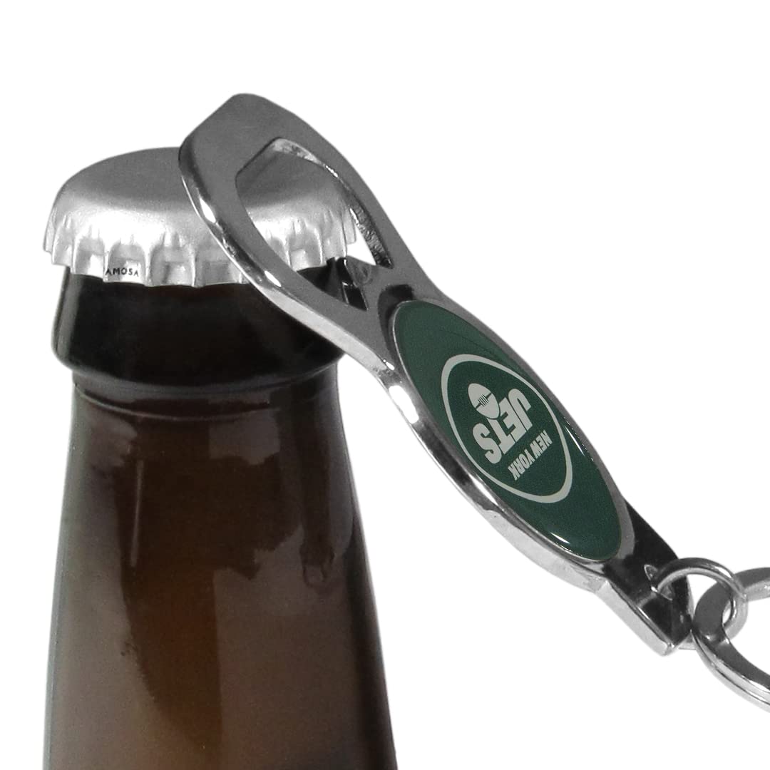 NFL Bottle Opener Keychain - Officially Licensed Football Team Bottle Opener for Beer, Soda & Drinks - Perfect for Tailgating, Parties & Gifts