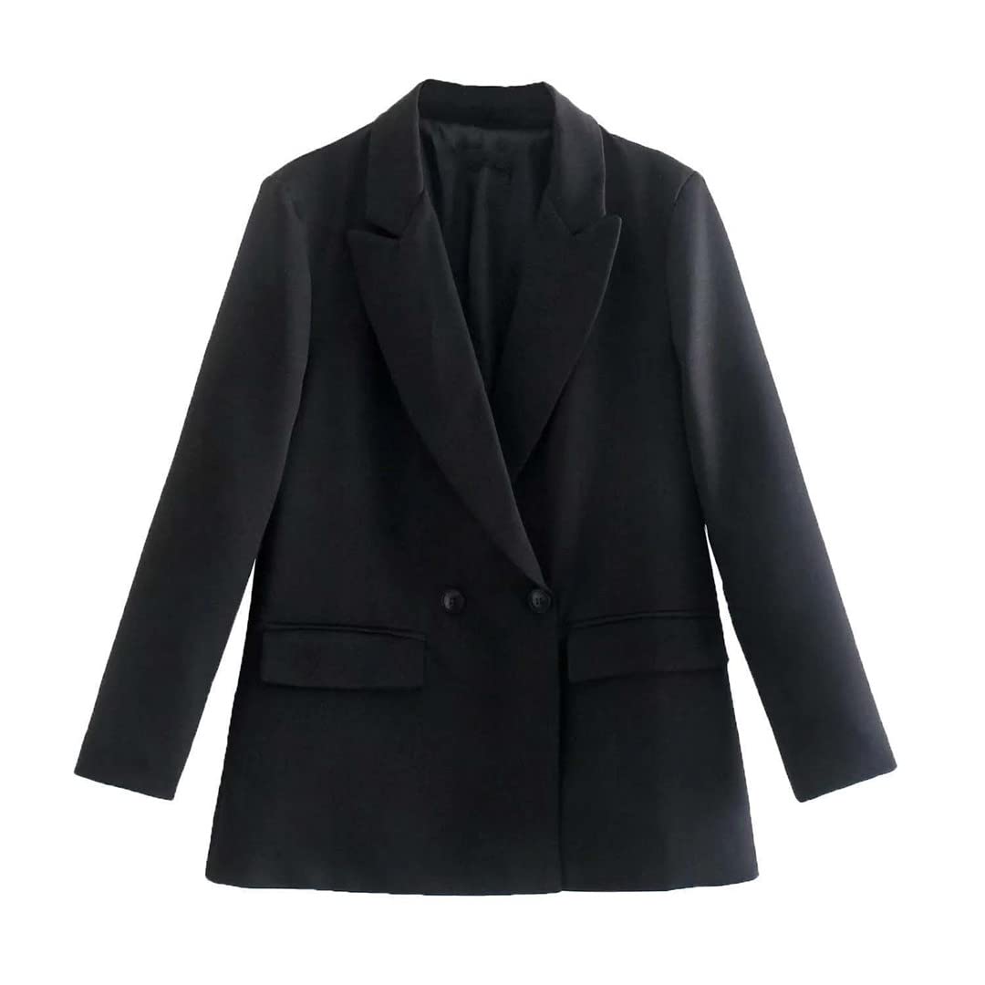 Women's Oversized Long Sleeve Solid Color Jacket - Autumn Winter Fashion Outerwear for Casual Wear, Street Style & Layering