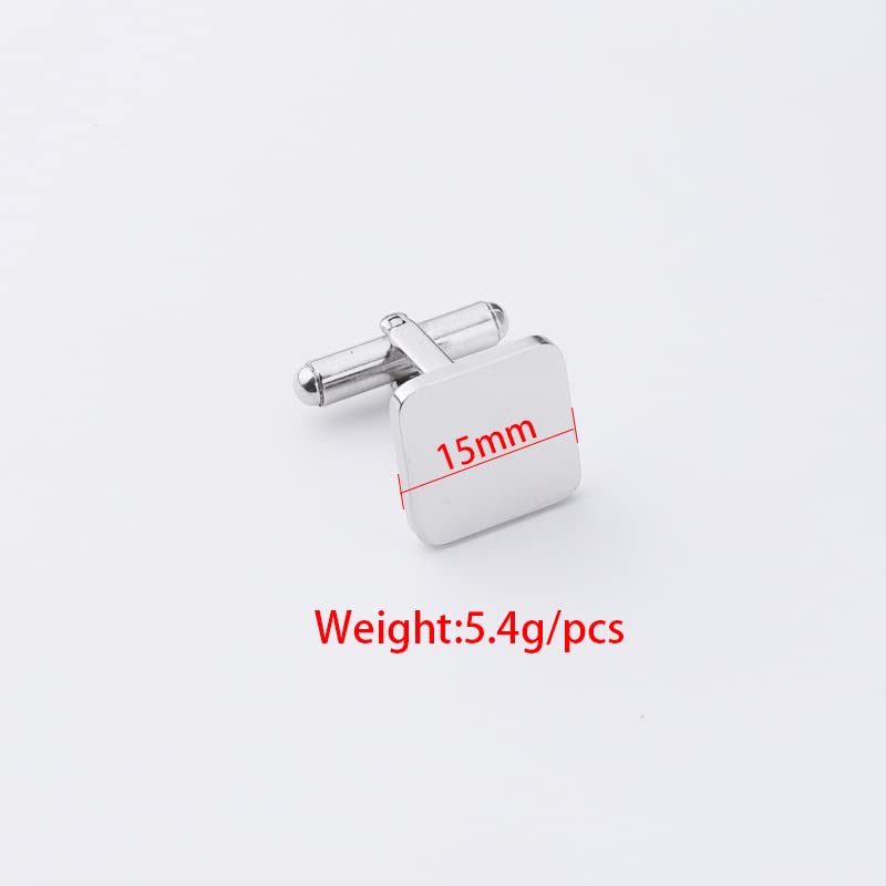 Stainless Steel Clip Cufflinks for Men - Gold & Silver Tie Accessories | Perfect Wedding, Groomsmen, Father of the Bride & Husband Gift | Formal Events, Business Meetings & Special Occasions