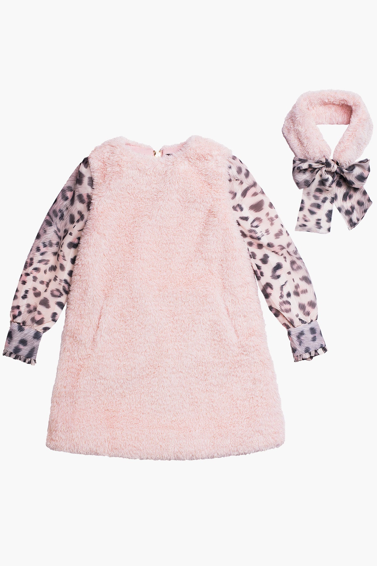 Imoga Poppy Powder Girls Dress - Cute & Stylish Outfit for Toddler & Kids - Perfect for Parties, School & Special Occasions