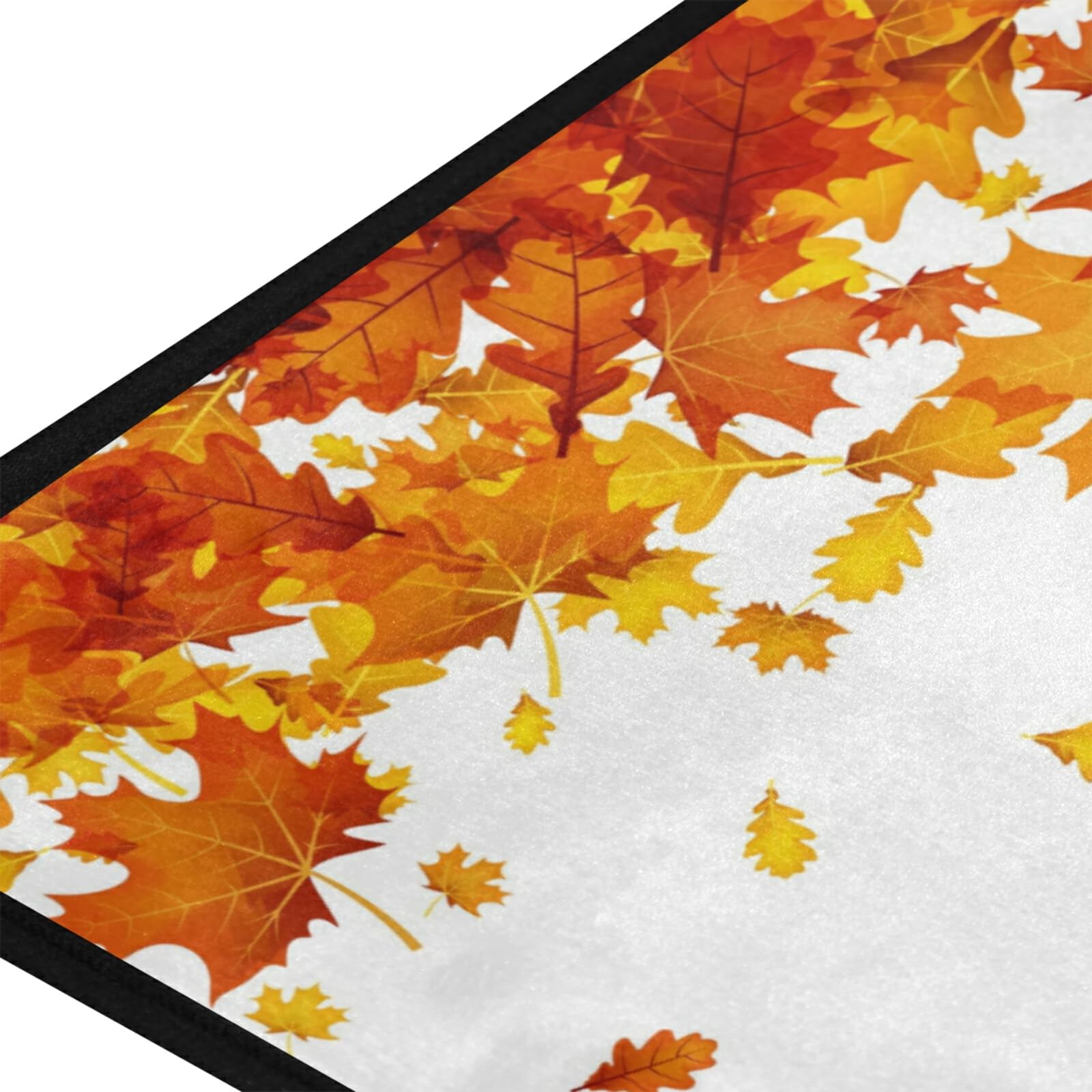 Non-Slip Fall Leaves Kitchen Mat 39x20 Inches - Cushioned Anti-Fatigue Rug for Kitchen, Bedroom & Living Room - Perfect for Cooking, Standing Comfort & Home Decor