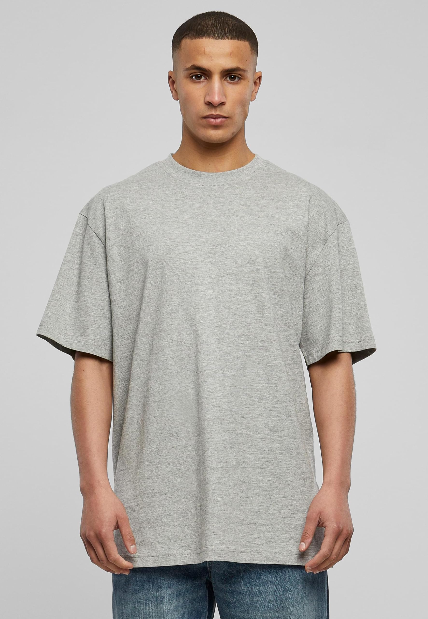 4XL Tall Tee for Men - Soft & Comfortable Oversized Grey T-Shirt - Perfect for Casual Wear, Street Style & Lounge