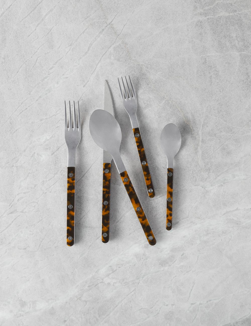 Sabre 5-Piece Bistro Flatware Set - Stainless Steel Cutlery for Dining, Kitchen & Restaurant Use - Perfect for Home, Parties & Outdoor Entertaining