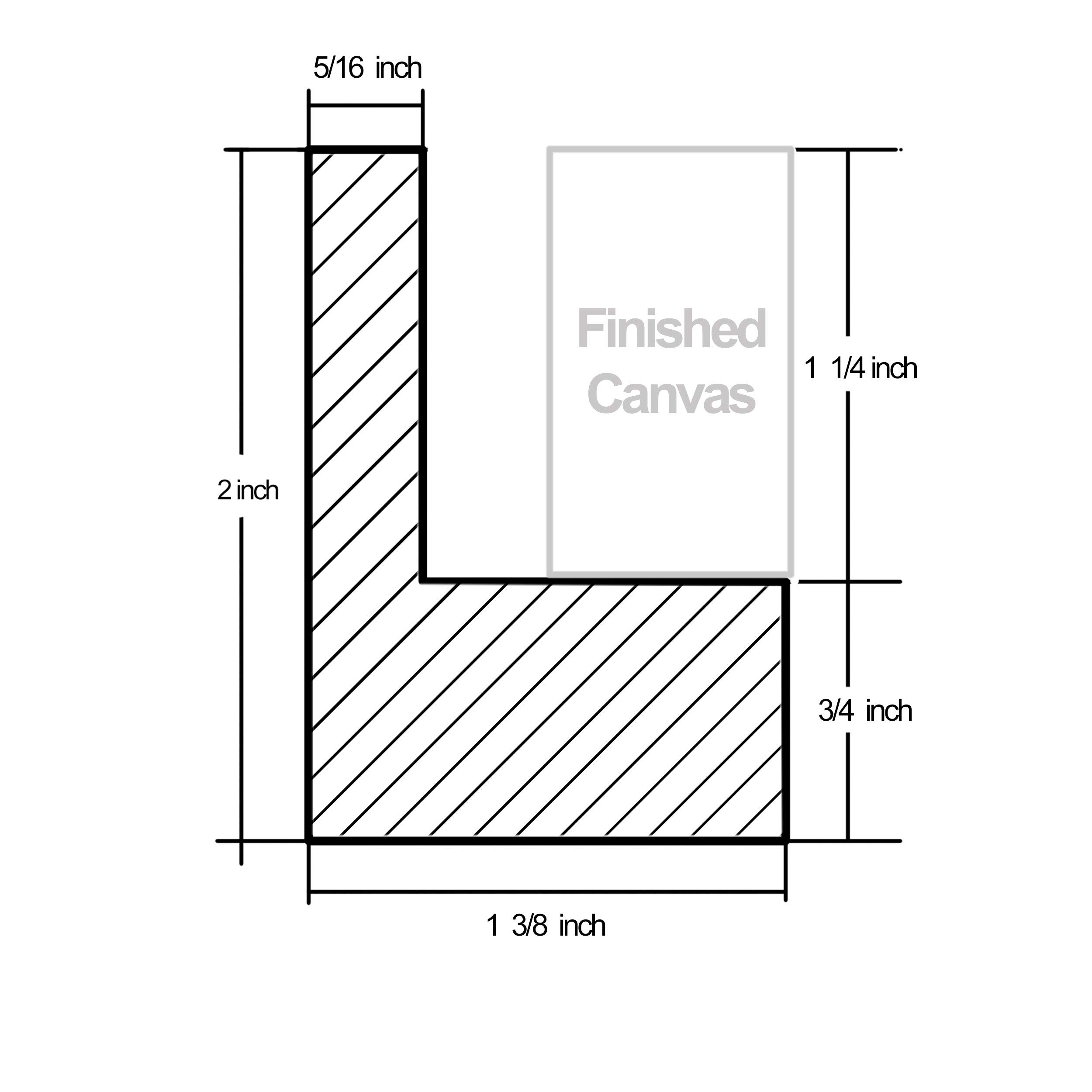 11x14 Light Brown Canvas Floating Frame - 1-1/4 Inch Deep Picture Frame for Wall Art, Paintings & Decor | Perfect for Living Room, Bedroom & Office Display