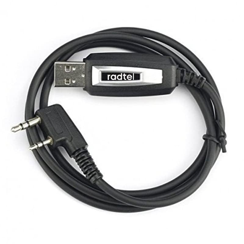 Radtel USB Programming Cable for RT-490 RT-470 RT-470X UV-K5 RT-590 RT12 RT-890 RT-860 RT-493 UV9D RT-900 RT-4D Walkie Talkies - Firmware Update & Channel Programming for Amateur Radio, Emergency Communication & Outdoor Activities