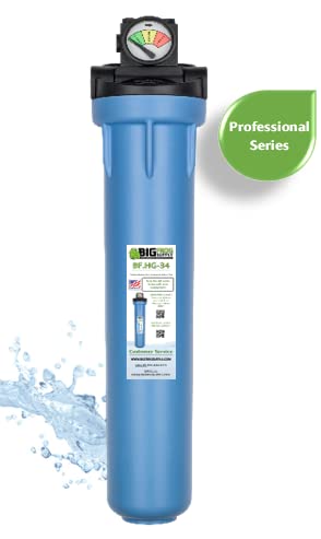 BIG FROG SUPPLY BF.HG-34 Water Heater Pre-Sediment Filter Unit - Whole House Water Filtration System for Cleaner, Safer Water - Perfect for Homes, RVs & Boats