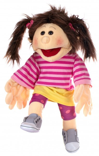 Gemma Girl Hand Puppet 47cm (18.5 inches) - Premium Plush Puppet for Kids, Interactive Storytelling & Educational Play - Perfect for Classroom, Home Theater & Children's Parties (Model 212)