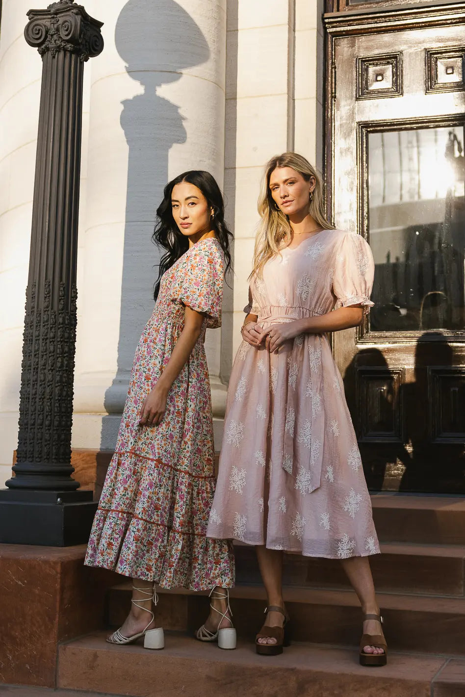 Gloria Embroidered Midi Dress - Floral Summer Dress for Women | Perfect for Weddings, Parties & Date Nights