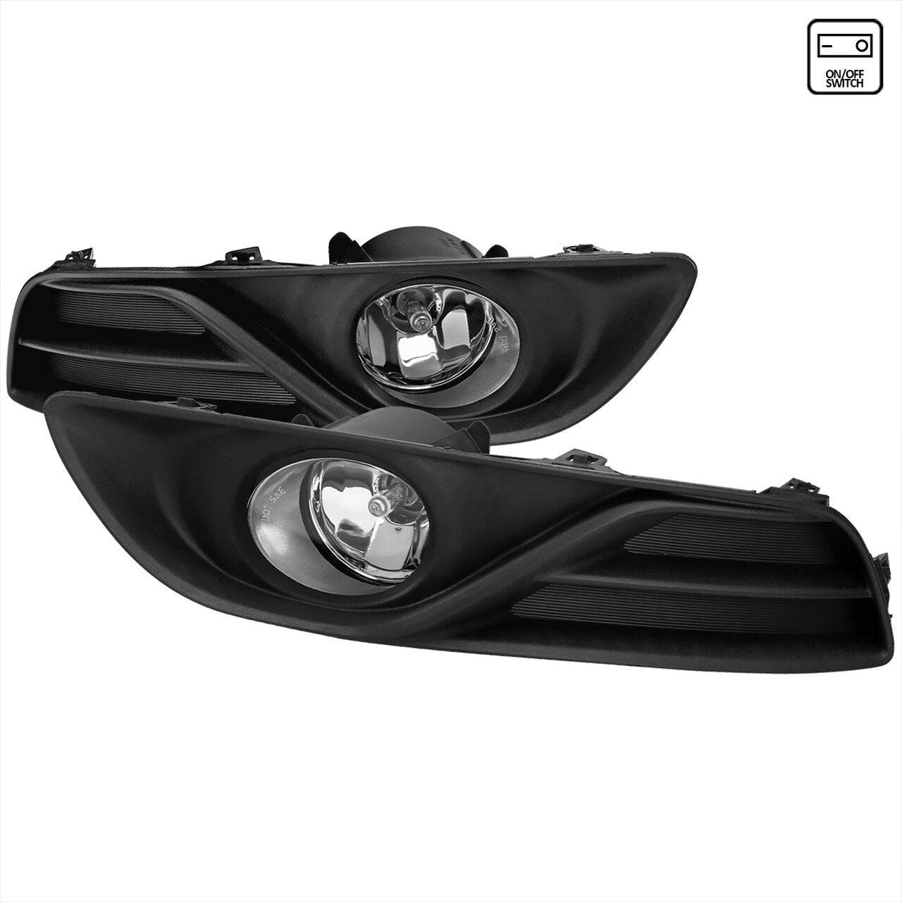 2013-2015 Nissan Sentra H11 LED Fog Lights - Chrome Housing with Clear Lens - Durable Replacement Fog Lamps for Improved Visibility in Rain & Foggy Conditions