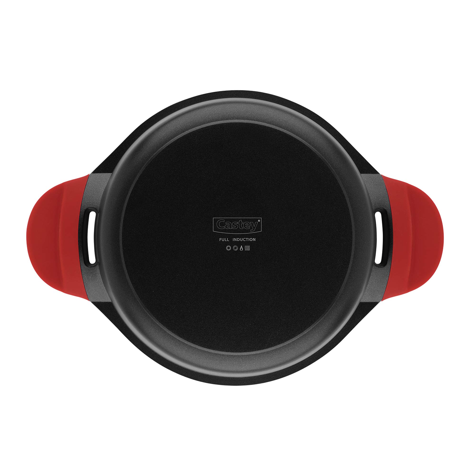 Premium 20cm Red Induction Tall Casserole Pan - Heavy Duty Ceramic Coated Dutch Oven for Baking, Roasting & Slow Cooking | Stovetop to Oven Safe | Perfect for Soups, Stews & Family Meals