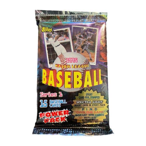1995 Topps Series 1 Baseball Cards Unopened Pack - Vintage MLB Trading Cards for Collectors - Perfect for Sports Memorabilia Collections & Nostalgic Gift Giving