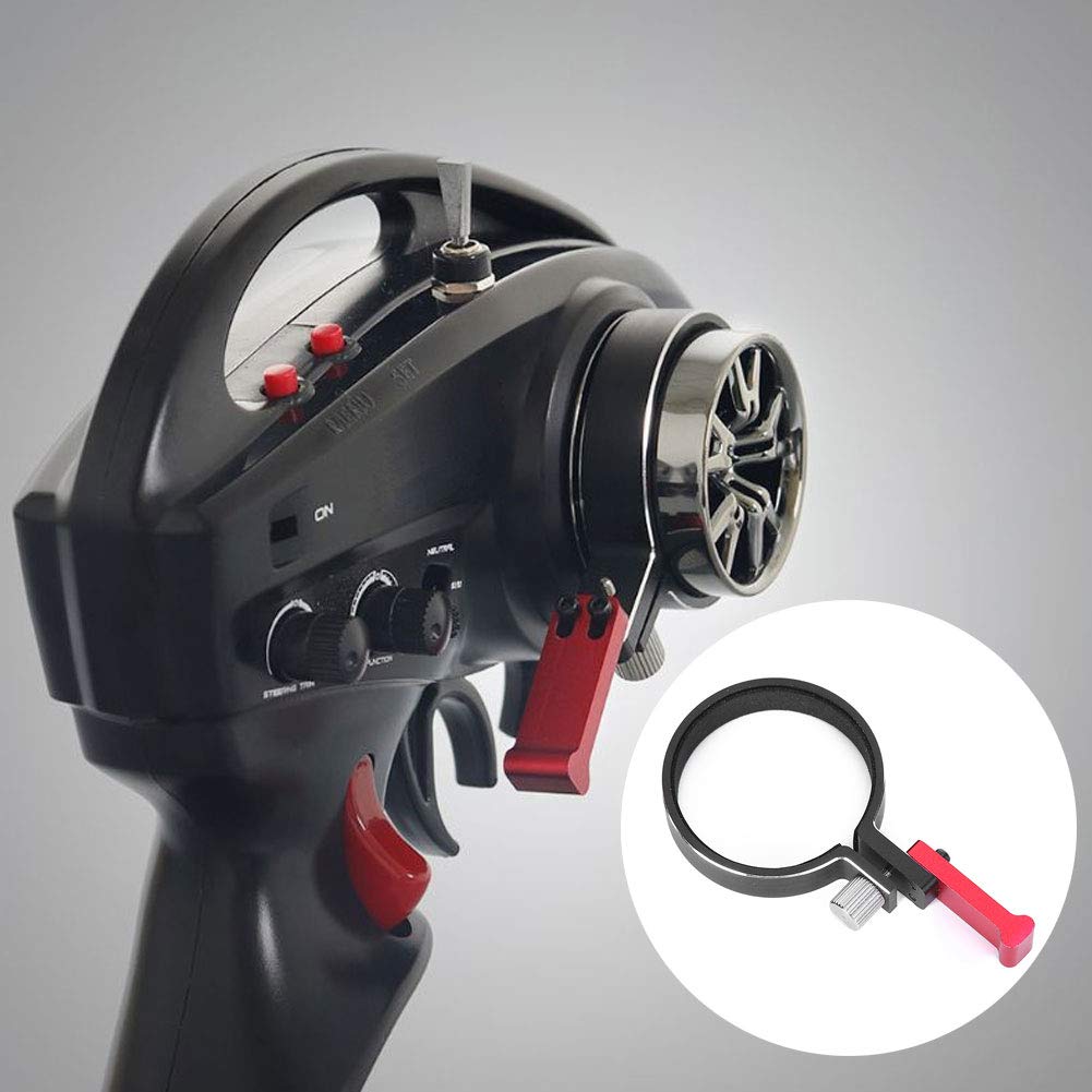 VGEBY CNC Aluminum Alloy 1:10 Scale RC Transmission Conversion Kit - One-Handed Remote Control Steering Wheel Trigger Adapter for 4WD RC Crawler Cars | Perfect for Off-Road Racing & Rock Crawling Adventures