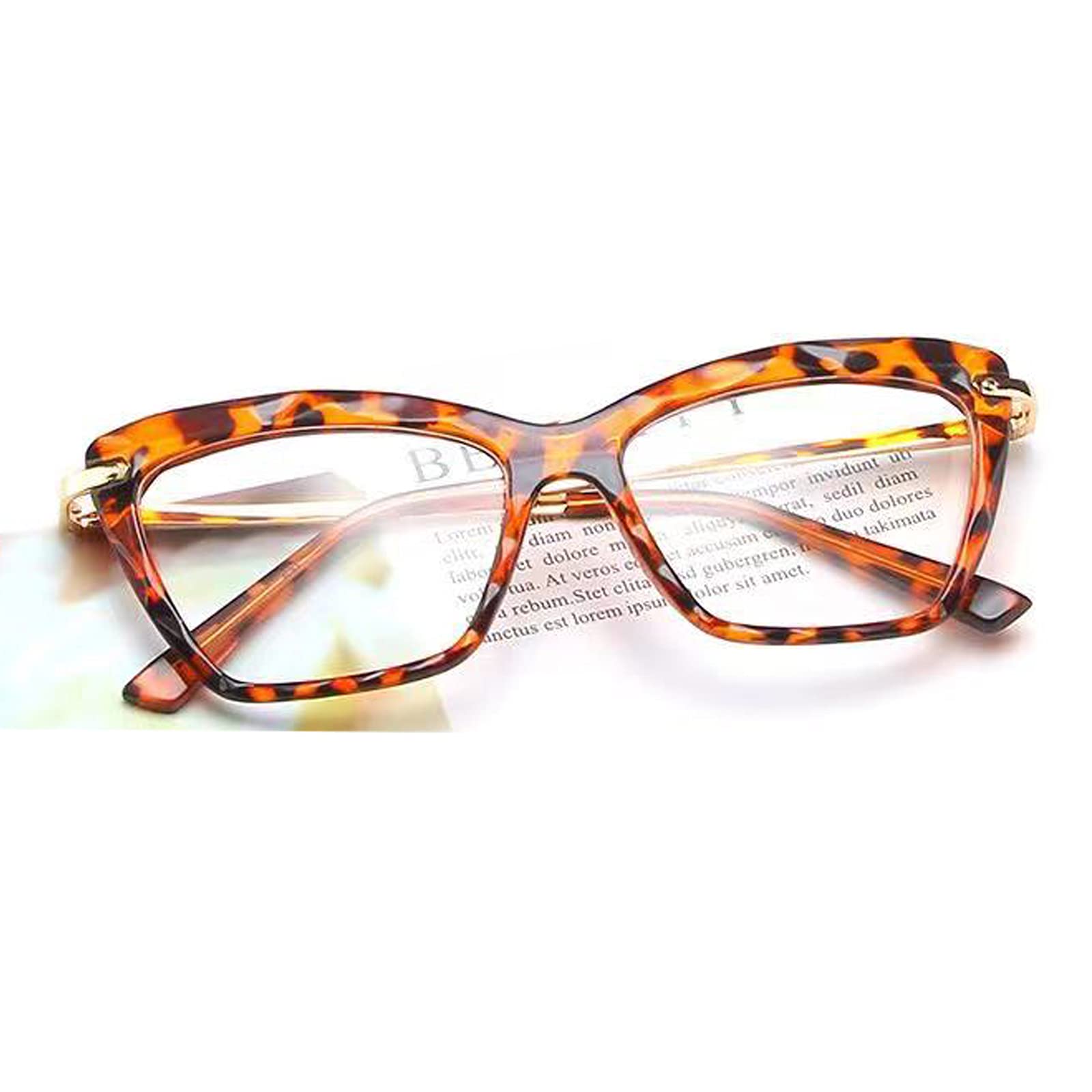 Oripoxic Cat Eye Glasses for Women - Retro Myopia & Nearsighted Prescription Eyewear - Perfect for Reading, Driving & Fashion Accessories